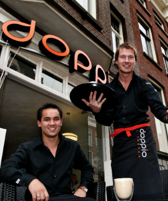 Peter en Jonathan, oprichters van Doppio Espresso